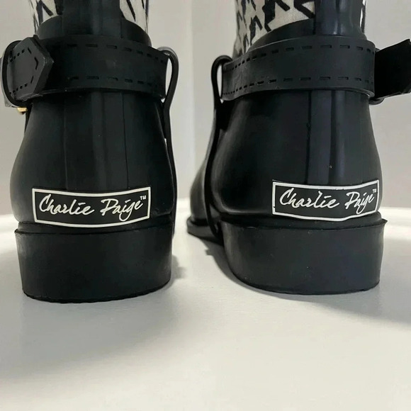 Charlie Paige Tall Houndstooth Riding Boots - Picture 11 of 15